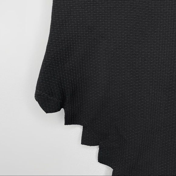 SOLD Marysia Black Maillot V-Neck Scallop Zig Zag One Piece Swimsuit Size Small - Picture 13 of 14